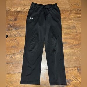 Worn Once* Boys Black Under Armour Sweatpants Size YLG